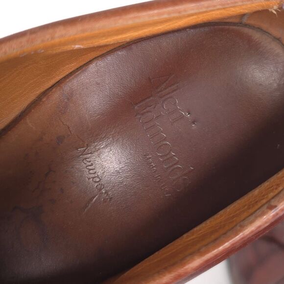 Allen Edmonds Men’s 9.5 D Newport Brown LEATHER Tassel Loafer Shoes USA MADE main image 9